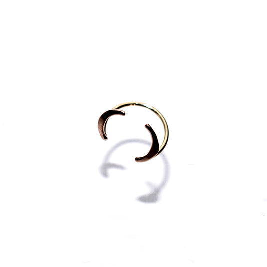 CRESCENT MOON EARCUFF